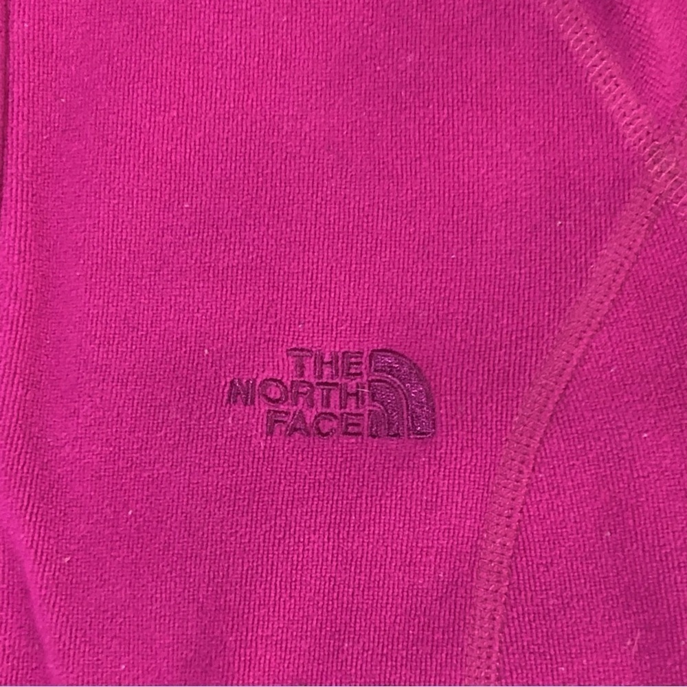The North Face Polartec Fleece Hooded Zip Majenta Pink/Purple Jacket size M - Picture 6 of 12